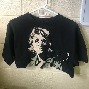 Vintage John Lennon cropped tee
